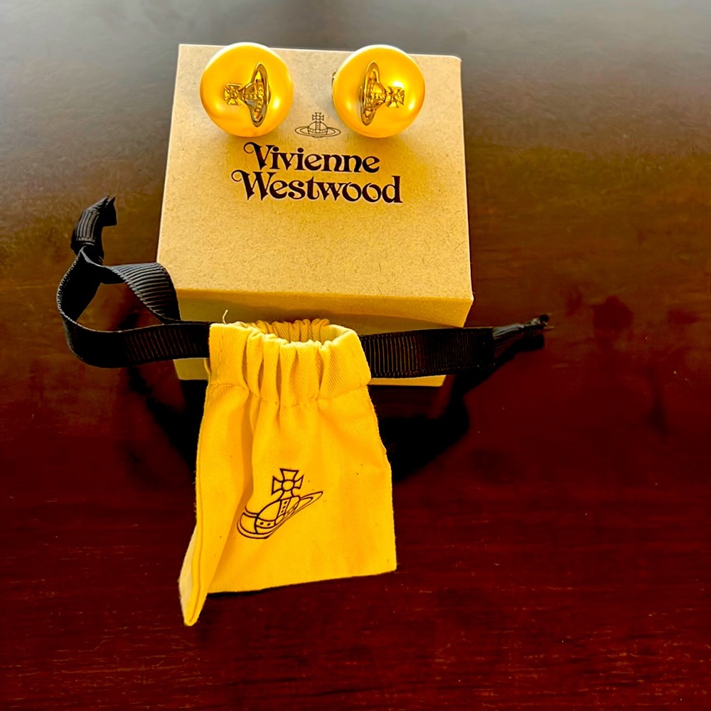 Vivienne Westwood Emmylou Earrings, never worn, brand new.